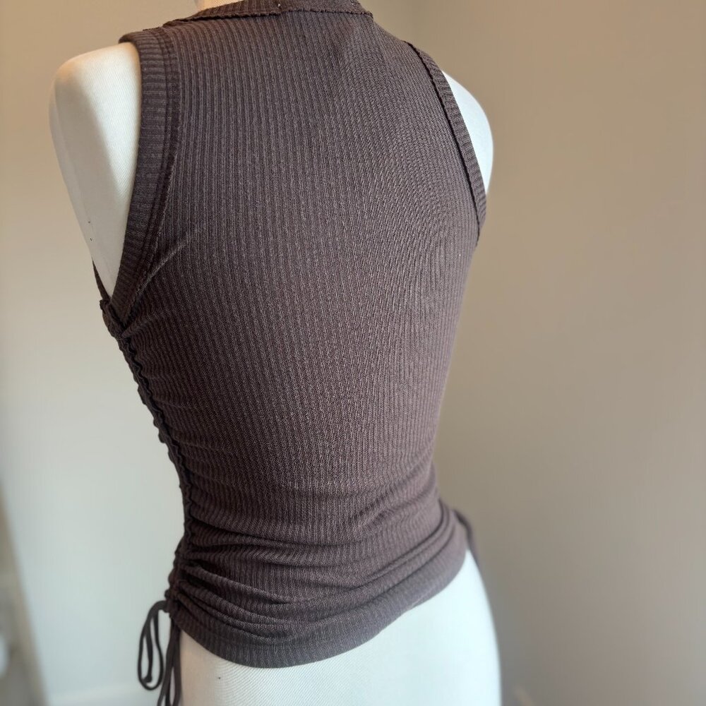 Project Social T Sid Ruched Rib tank - Picture 3 of 9